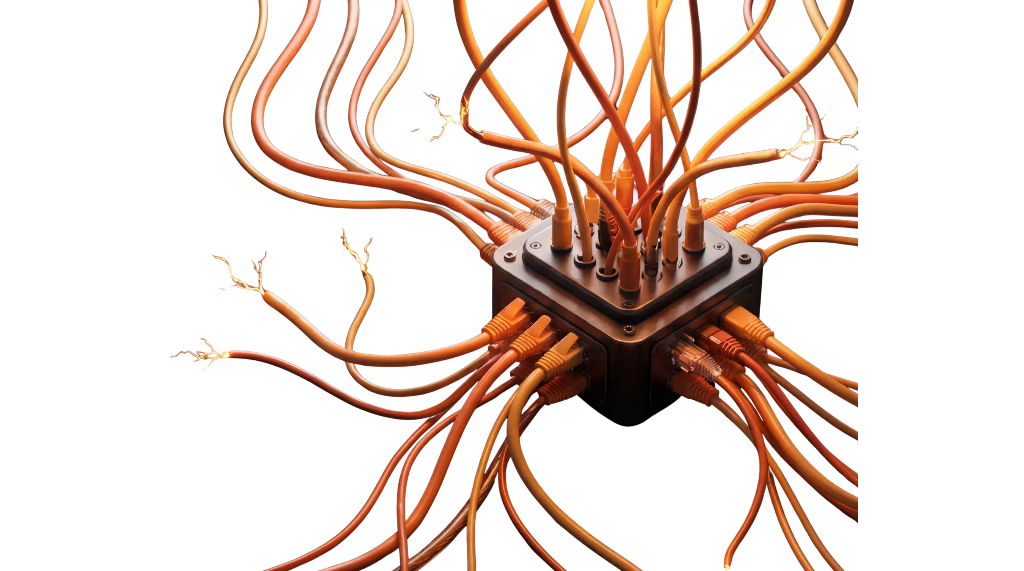 Chaos — splątane kable i nieuporządkowane dane